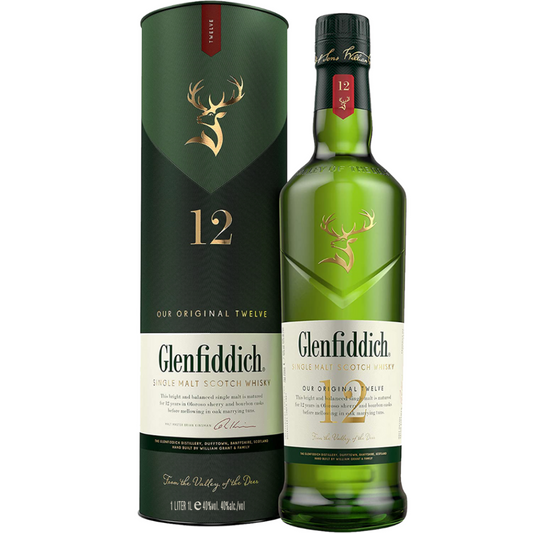 GLENFIDDICH 12 YEARS OLD WHISKEY 75CL